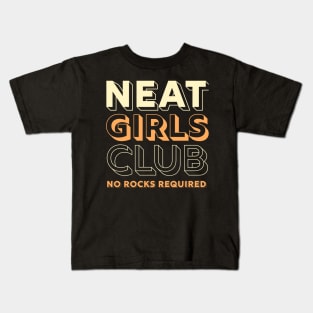 Neat Girls Club Female Whiskey Bourbon Drinkers Kids T-Shirt